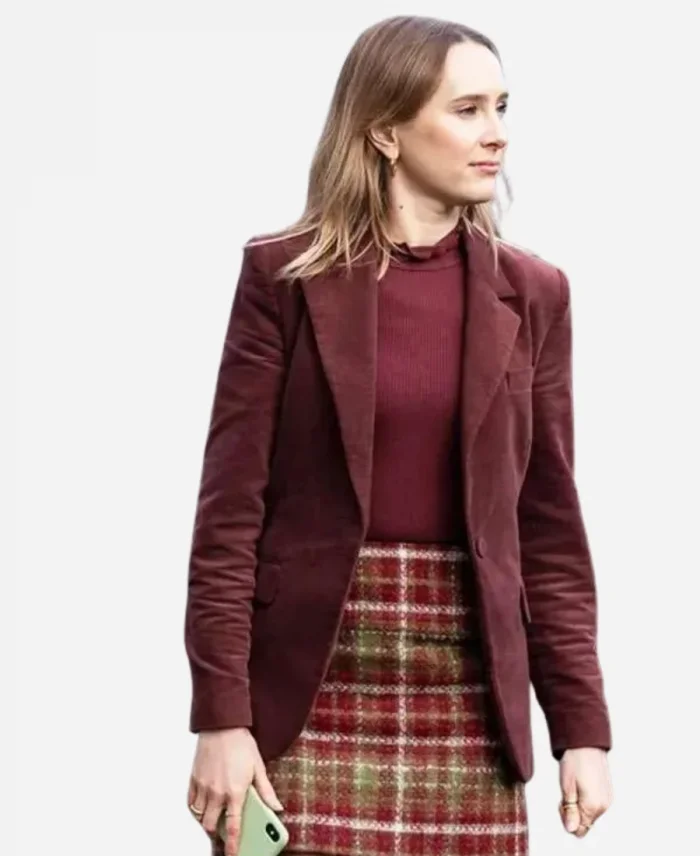 Code Of Silence Rose Ayling-Ellis Maroon Blazer