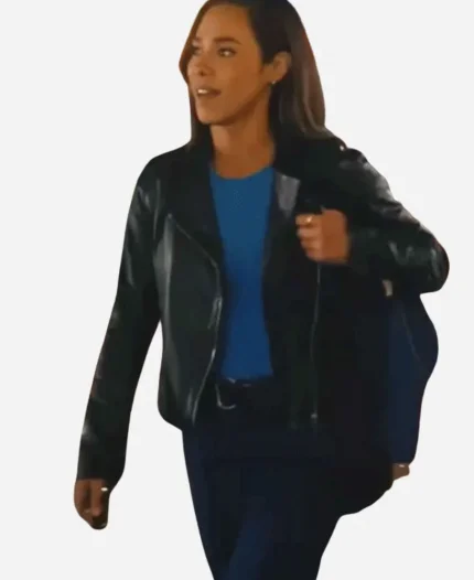 Countdown 2025 Amber Oliveras Black Biker Jacket