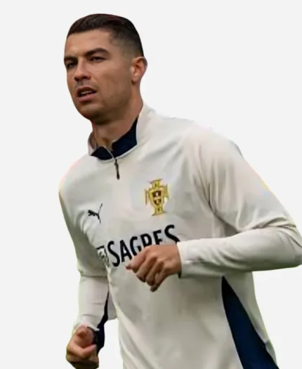 Cristiano Ronaldo Portugal 2025 Puma Training White Sweatshirt