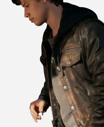 Curtis Young Motorheads 2025 Uriah Shelton Black Leather Jacket