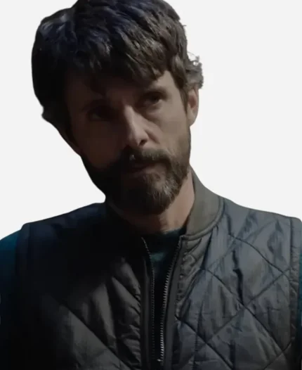 DCI Carl Morck Tv Series Department. Q Matthew Goode Brown Quilted Vest