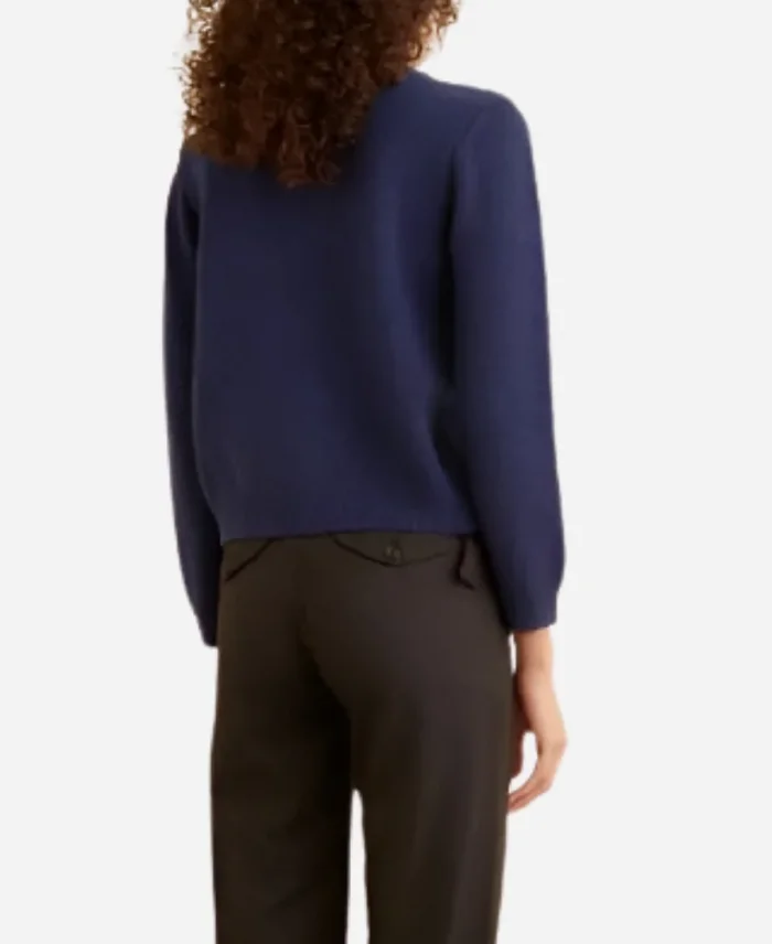 Dakota Johnson Materialists 2025 Blue Cardigan