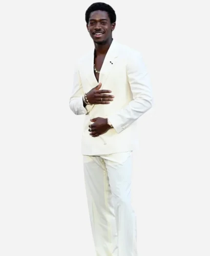 Damson Idris F1 Movie Premiere White Blazer