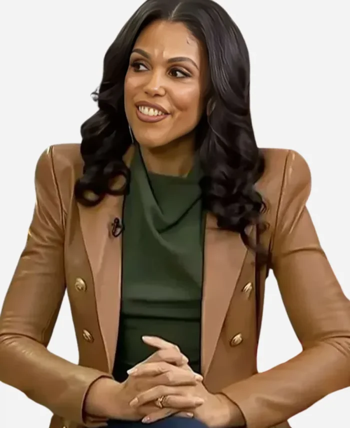 Dani Dupree Beyond the Gates 2025 Brown Leather Blazer