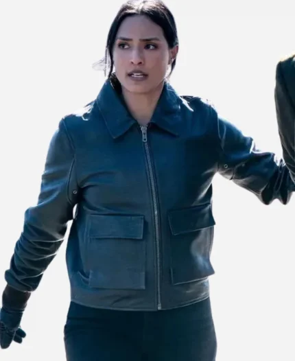Dani Rhodes FBI S07 Black Leather Jacket