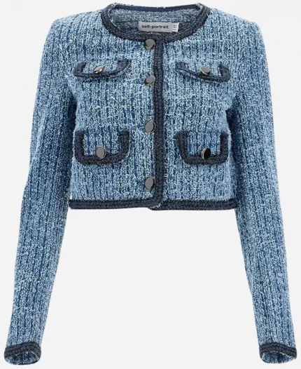 Danielle Campbell TV-Series The Waterfront S01 Denim Blue Cropped Jacket