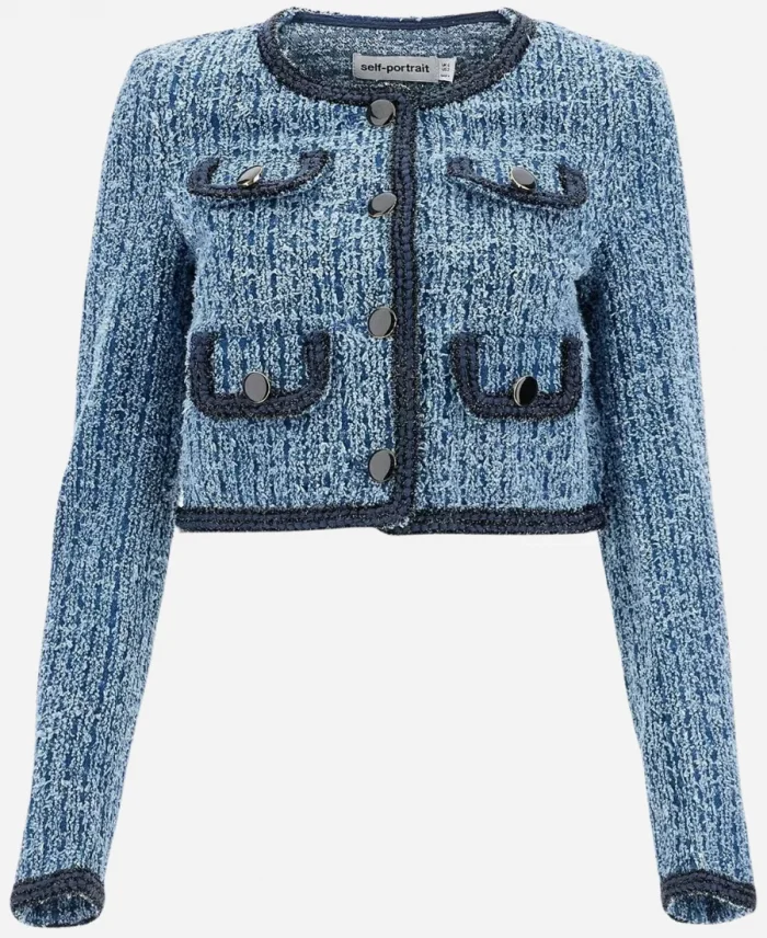 Danielle Campbell TV-Series The Waterfront S01 Denim Blue Cropped Jacket