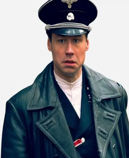 David Kross Movie The World Will Tremble 2025 Lange Black Leather Trench Coat