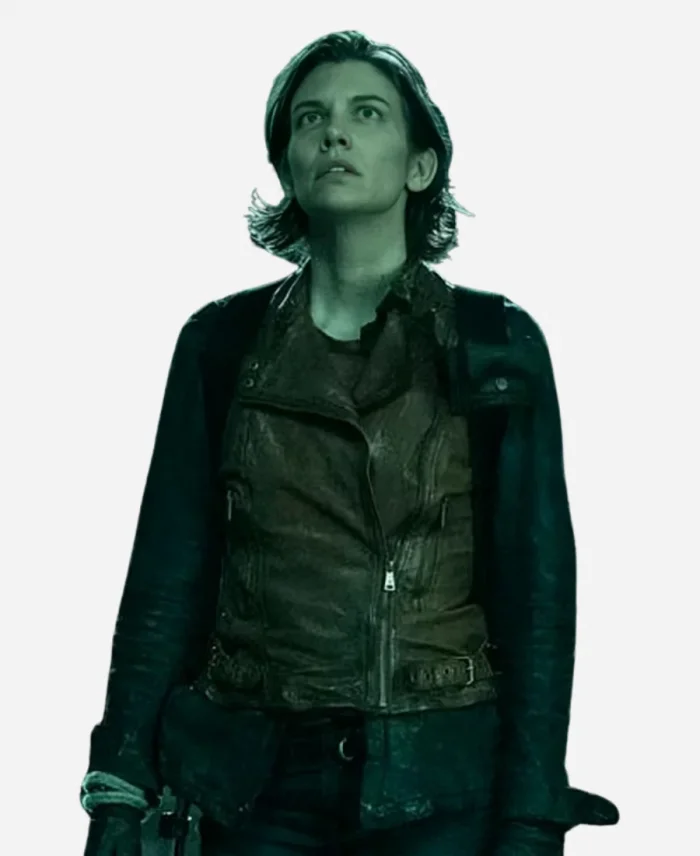 Dead City Maggie Greene Brown Leather Vest