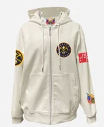 Jeff Hamilton NBA Denver Nuggets Zip-Up Leather Jacket