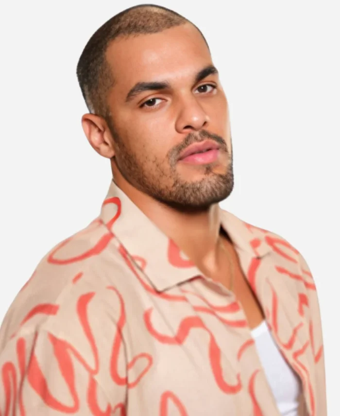 Destination X 2025 Josh Martinez Beige & Orange Swirl Shirt