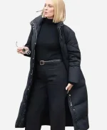 Dexter Resurrection Uma Thurman Black Puffer Coat
