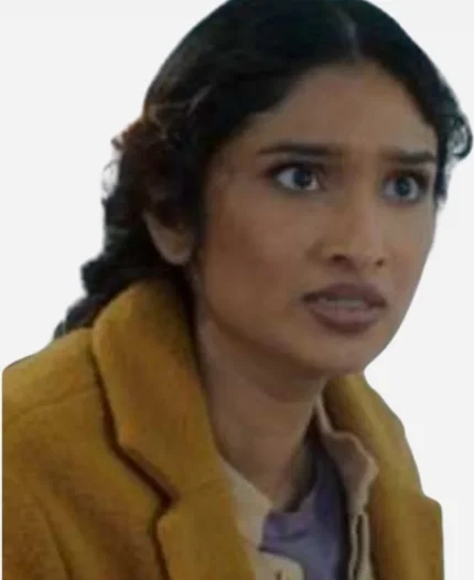 Doctor Who S15 Varada Sethu Golden Yellow Trench Coat
