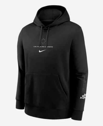 Dodgers Nike Black Lights Out Club Hoodie