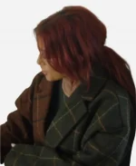 Down Home Fab S3 Chelsea DeBoer Two Tone Long Plaid Coat