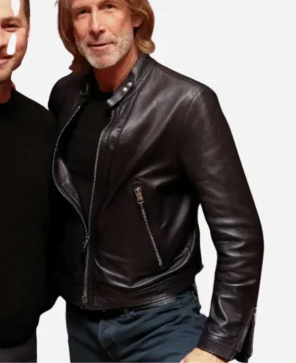 Drop 2025 Movie Event Michael Bay Black Leather Jacket