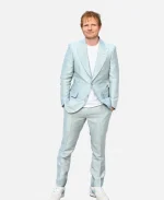 Ed Sheeran F1 Movie Premiere Blue Suit