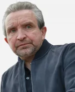 Eddie Marsan Reunion 2025 Stephen Renworth Blue Bomber Suede Jacket