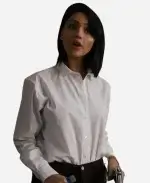 Eiza González Movie Fountain of Youth 2025 Esme White Shirt