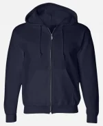 Eleven Tv Series Stranger Things Season 05 Millie Bobby Zipper Blue Hoodie