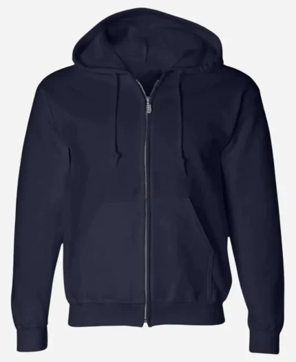 Eleven Tv Series Stranger Things Season 05 Millie Bobby Zipper Blue Hoodie