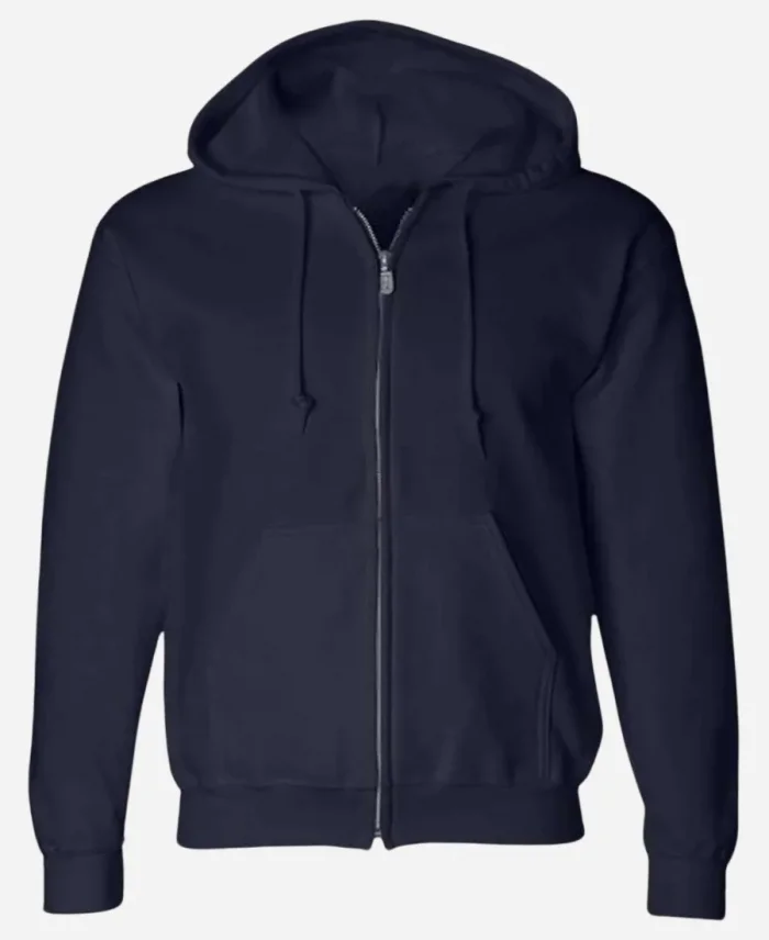 Eleven Tv Series Stranger Things Season 05 Millie Bobby Zipper Blue Hoodie