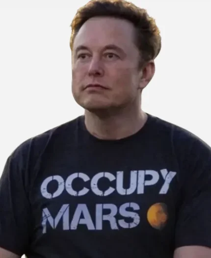 Elon Musk Occupy Mars Black T-Shirt