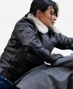 Emily Alabi FBI Shearling Jacket