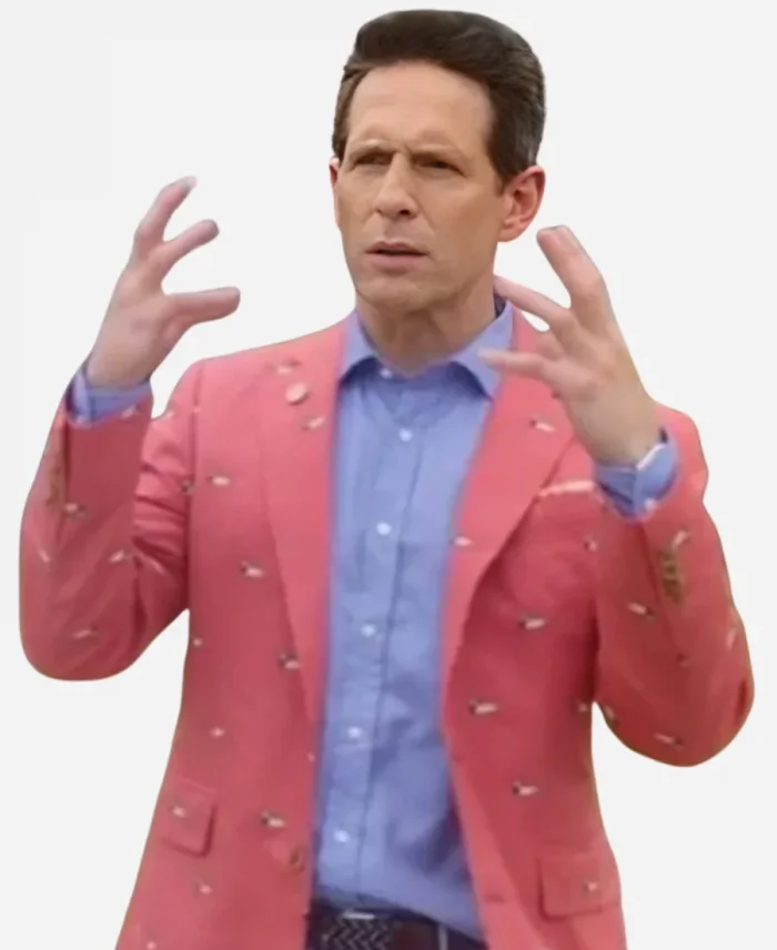 Ethan Corbin II TV- Series Sirens 2025 Glenn Howerton Duck Print Coat