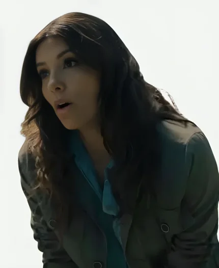 Eva Longoria Movie Alexander and the Terrible 2025 Val Garcia Grey Cotton Jacket