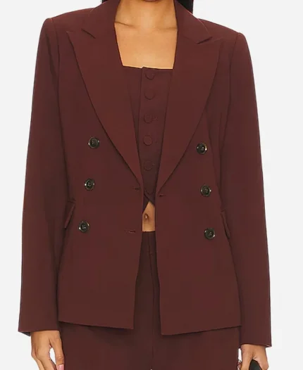 Evelyn Jones Tv Series Strife Season 02 Asher Keddie Maroon Blazer