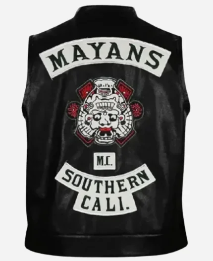 Ezekiel ‘EZ’ Reyes TV Series Mayans M.C JD Pardo Black Leather Vest