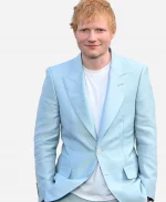 F1 Movie Premiere Ed Sheeran Blue Suit