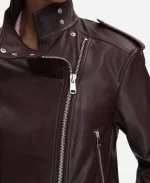 FBI Most Wanted S06 Hana Gibson Leather Jacket For Sale