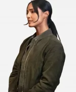 FBI S07 Dani Rhodes Green Suede Leather Jacket