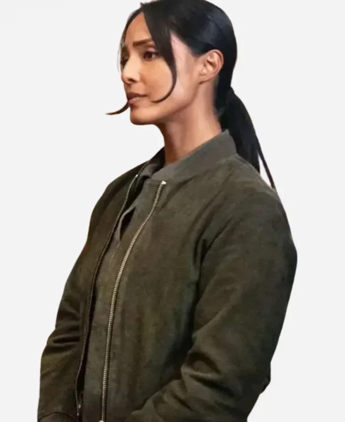 FBI S07 Dani Rhodes Green Suede Leather Jacket