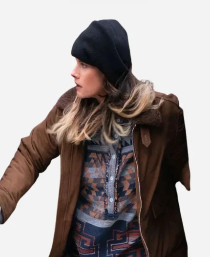 FBI S07 Maggie Bell Brown Shearling Jacket