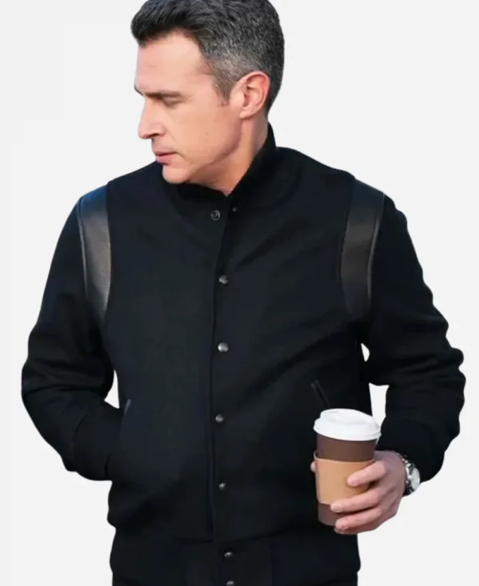 FBI S07 Stuart Scola Black Bomber Jacket