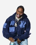 Fanatics Fest NYC 2025 Travis Scott Hoodie In Blue