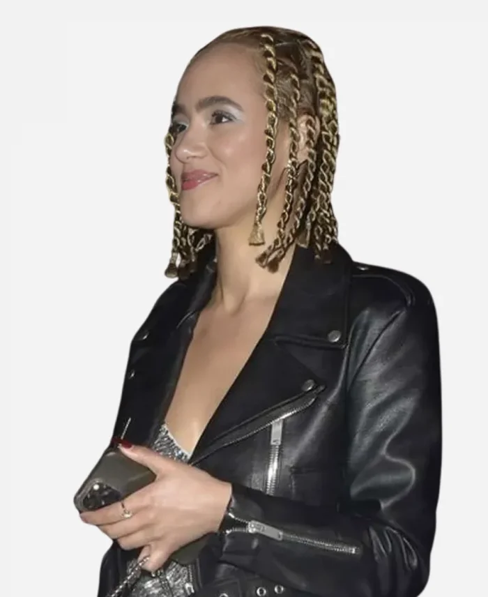 Film Awards 2025 Nathalie Emmanuel Black Leather Jacket