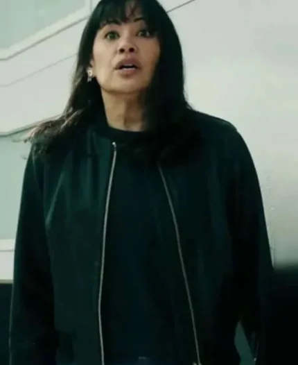 Fiona De La Rosa The Cleaning Lady S04 Black Bomber Jacket