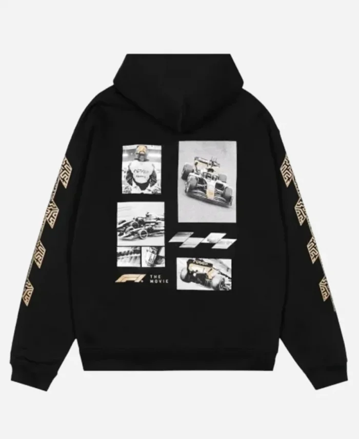 Formula 1 Photo Collage Black Hoodie