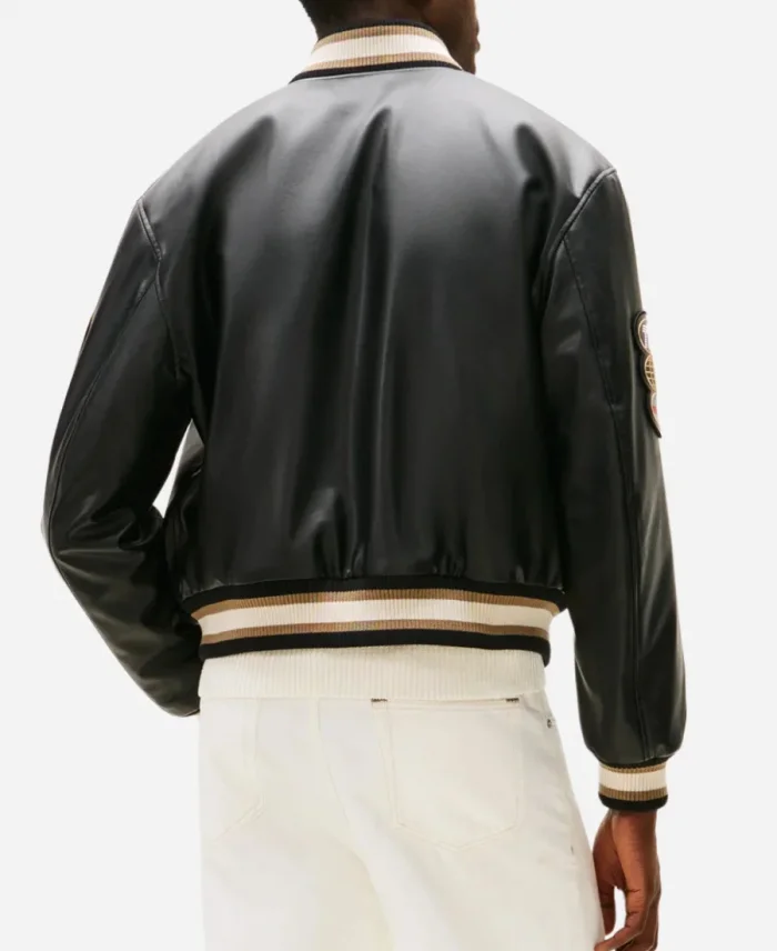 Formula 1 The Movie 2025 Tommy Hilfiger Black Racing Varsity Jacket