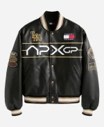 Formula 1 The Movie 2025 Tommy Hilfiger Black Racing Varsity Jacket For Sale