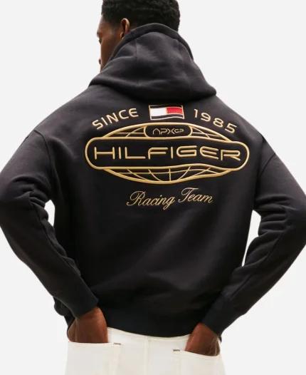 Formula 1 The Movie 2025 Tommy Hilfiger Graphic Black Pullover Hoodie