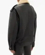 Fountain of Youth Eiza González Leather Black Jacket