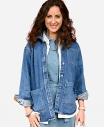 French Open 2025 Charlotte Dhenaux Blue Denim Jacket
