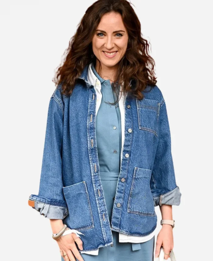 French Open 2025 Charlotte Dhenaux Blue Denim Jacket