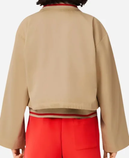 French Open 2025 Marie-Ange Casta Brown Jacket