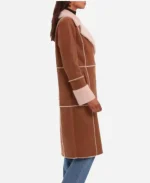 Gail Simmons Top Chef S22 Brown Suede Trench Coat